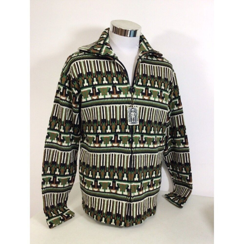Tundra Canada Vintage Sweater Full Zip Mens Medium